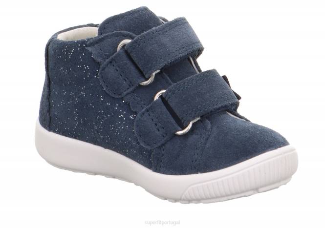 Superfit azul bebês starlight - tênis cano baixo com velcro JFFX362