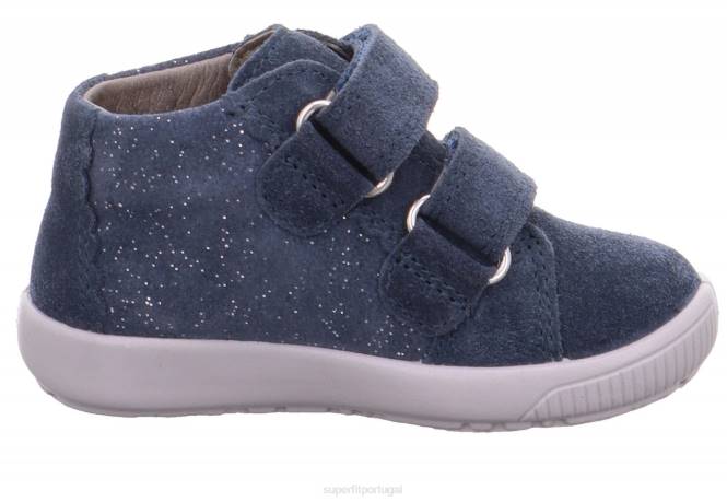 Superfit azul bebês starlight - tênis cano baixo com velcro JFFX378