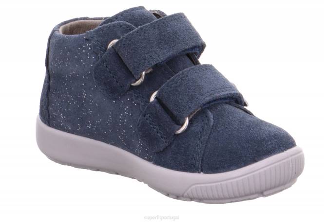 Superfit azul bebês starlight - tênis cano baixo com velcro JFFX378