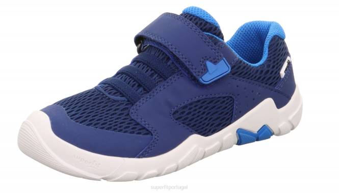 Superfit azul bebês trace - tênis cano baixo com velcro JFFX542