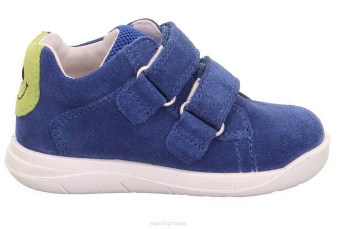 Superfit azul verde bebês lillo - tênis baixo com velcro JFFX269