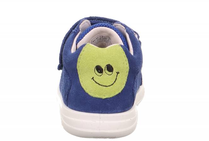 Superfit azul verde bebês lillo - tênis baixo com velcro JFFX269