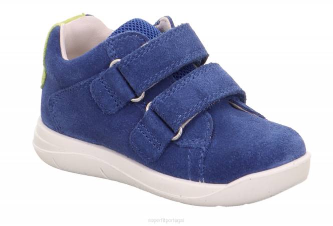 Superfit azul verde bebês lillo - tênis baixo com velcro JFFX269