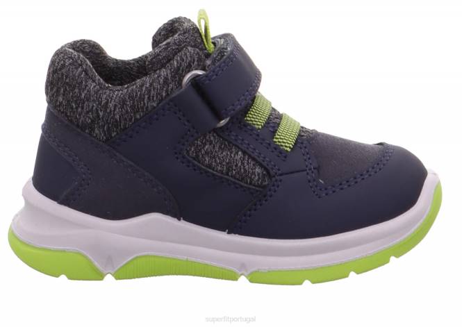 Superfit azul/verde claro bebês cooper - tênis cano baixo com velcro JFFX432