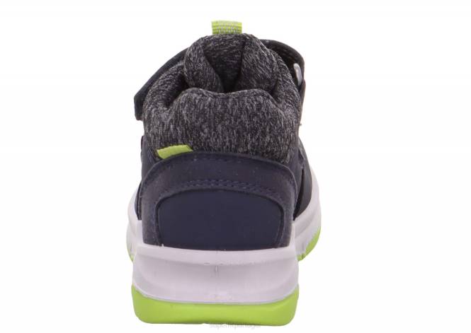 Superfit azul/verde claro bebês cooper - tênis cano baixo com velcro JFFX432