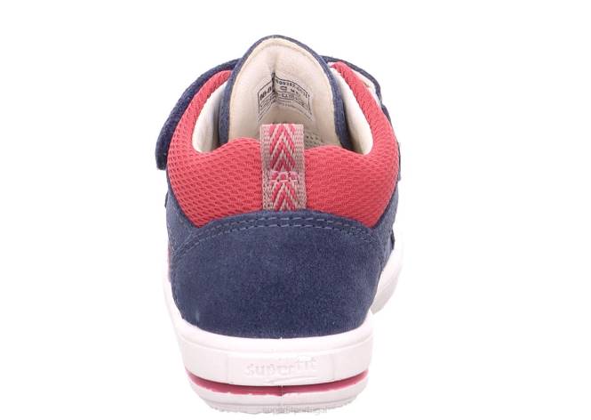 Superfit azul vermelho bebês moppy - tênis cano baixo com velcro JFFX309