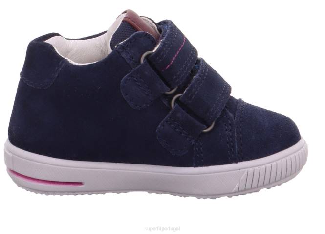 Superfit azul vermelho bebês moppy - tênis cano baixo com velcro JFFX379