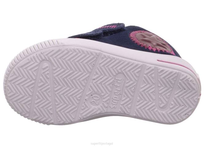 Superfit azul vermelho bebês moppy - tênis cano baixo com velcro JFFX379