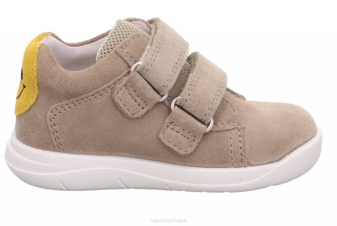 Superfit bege/amarelo bebês lillo - tênis baixo com velcro JFFX312