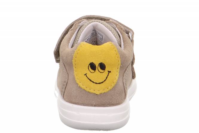 Superfit bege/amarelo bebês lillo - tênis baixo com velcro JFFX312