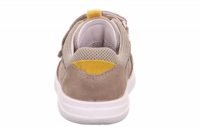 Superfit bege/amarelo bebês lillo - tênis baixo com velcro JFFX313