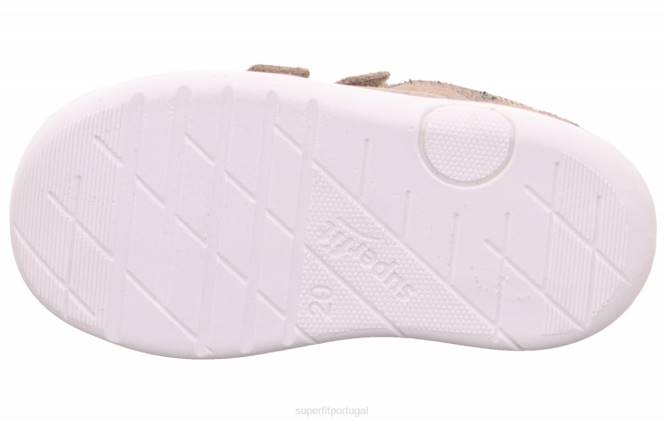Superfit bege/amarelo bebês lillo - tênis baixo com velcro JFFX313