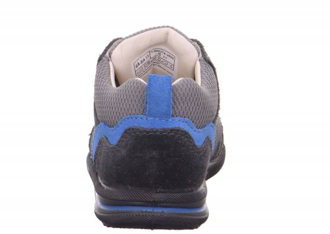 Superfit cinza/azul claro bebês avrile mini - tênis baixo com cadarço JFFX404