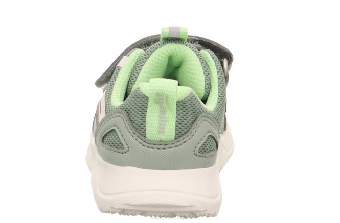 Superfit luz verde bebês rush - tênis cano baixo com velcro JFFX272