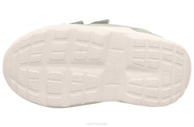 Superfit luz verde bebês rush - tênis cano baixo com velcro JFFX272