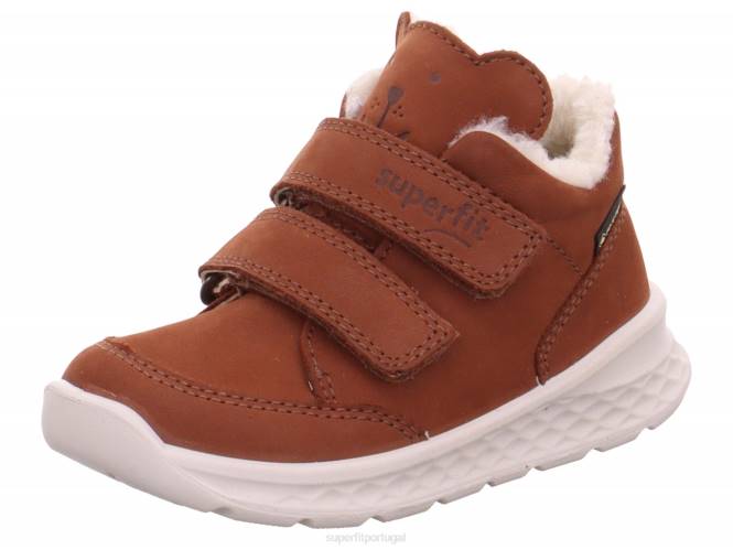 Superfit marrom bebês brisa - tênis cano baixo com velcro JFFX419