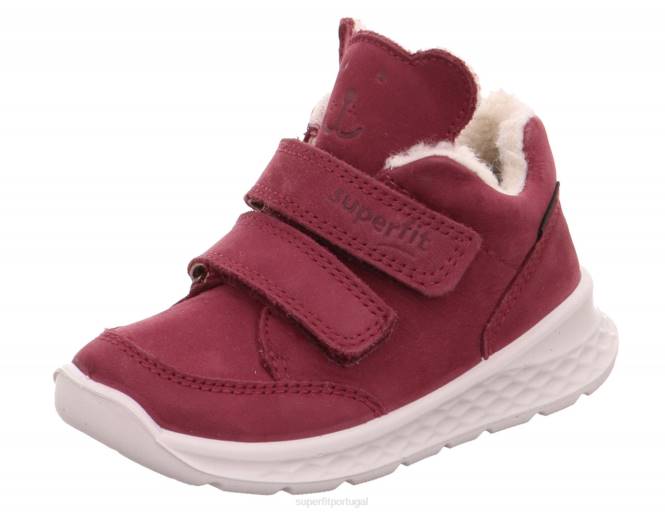 Superfit rosa bebês brisa - tênis cano baixo com velcro JFFX398