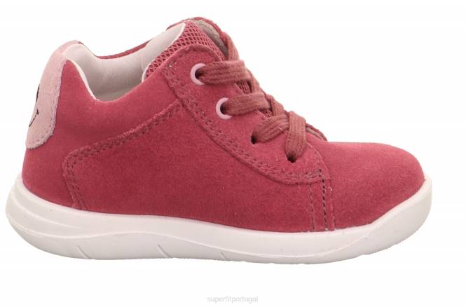 Superfit rosa bebês lillo - tênis baixo com cadarço JFFX347