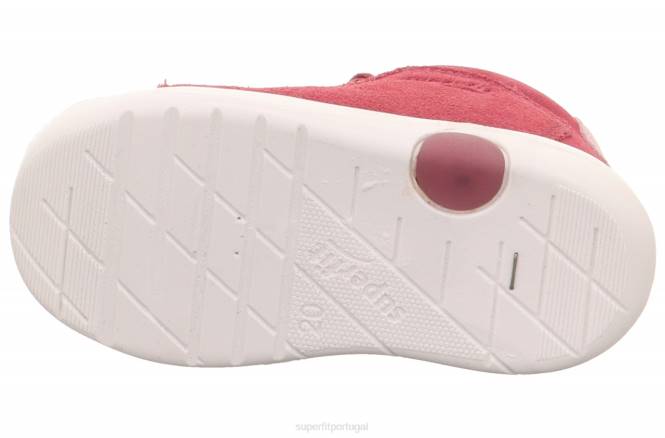 Superfit rosa bebês lillo - tênis baixo com cadarço JFFX347