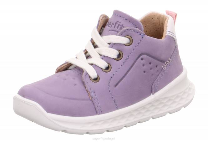 Superfit roxo Rosa bebês brisa - tênis baixo com cadarço JFFX305