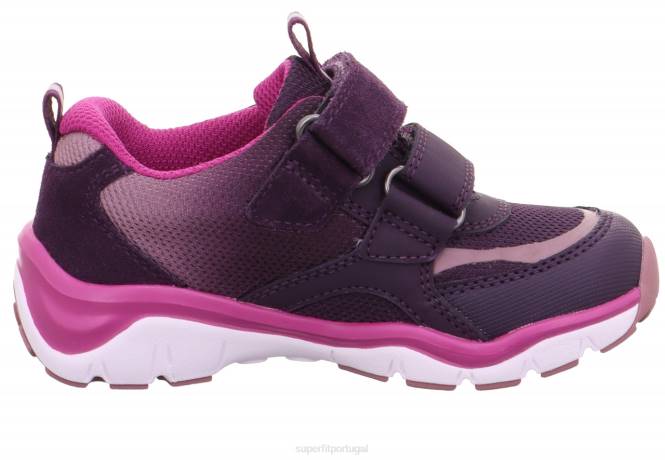 Superfit roxo Rosa bebês sport5 - tênis baixo com fecho de velcro JFFX396