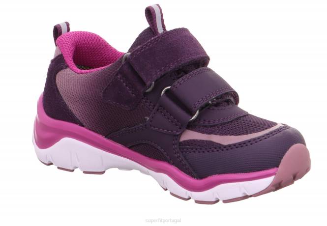 Superfit roxo Rosa bebês sport5 - tênis baixo com fecho de velcro JFFX396