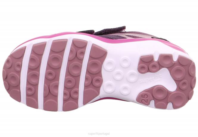 Superfit roxo Rosa bebês sport5 - tênis baixo com fecho de velcro JFFX396