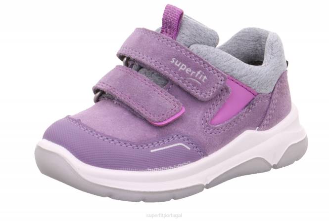Superfit roxo bebês cooper - tênis cano baixo com velcro JFFX270
