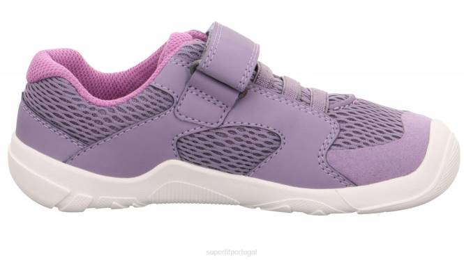 Superfit roxo bebês trace - tênis cano baixo com velcro JFFX541
