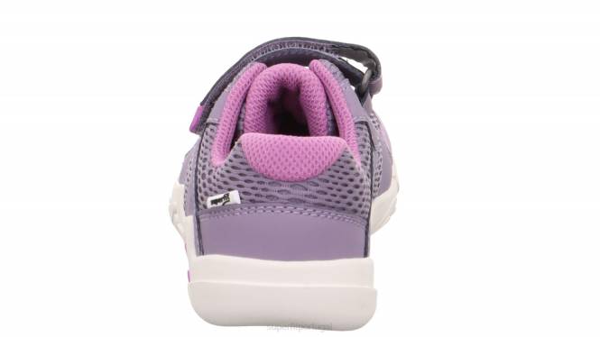 Superfit roxo bebês trace - tênis cano baixo com velcro JFFX541