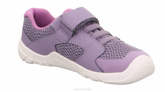 Superfit roxo bebês trace - tênis cano baixo com velcro JFFX541