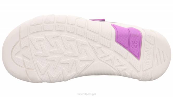 Superfit roxo bebês trace - tênis cano baixo com velcro JFFX541