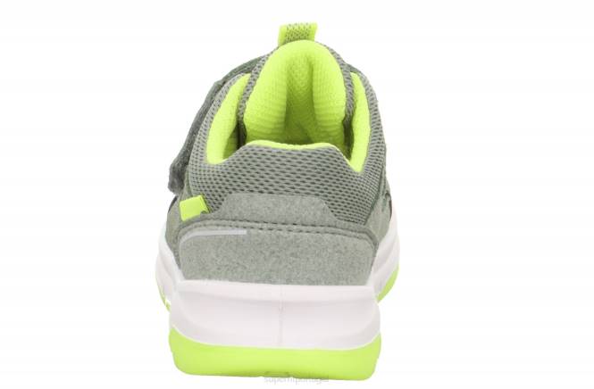 Superfit verde claro/amarelo bebês cooper - tênis cano baixo com velcro JFFX331