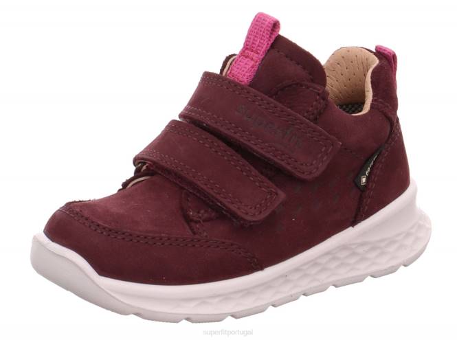 Superfit vermelho/rosa bebês brisa - tênis cano baixo com velcro JFFX373