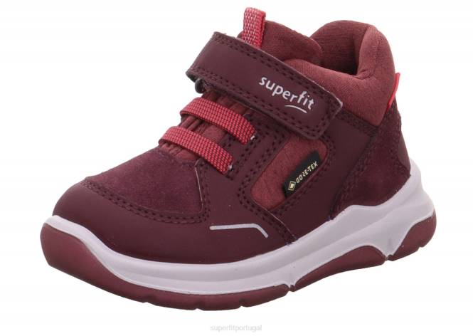 Superfit vermelho/rosa bebês cooper - tênis cano baixo com velcro JFFX392