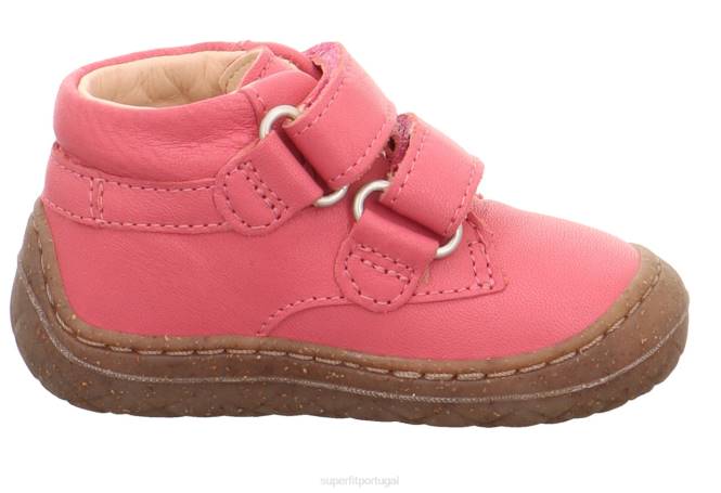 Superfit vermelho/rosa bebês saturnus - tênis baixo com velcro JFFX292