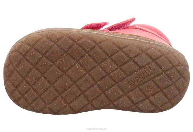 Superfit vermelho/rosa bebês saturnus - tênis baixo com velcro JFFX292