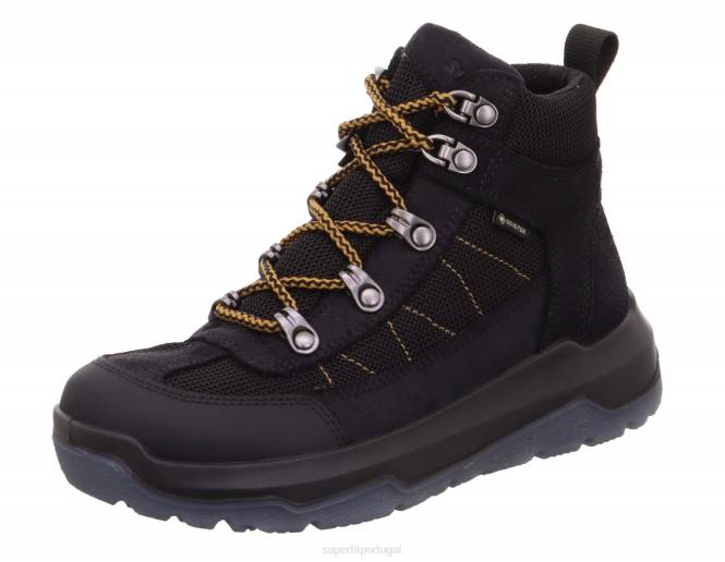 Superfit Preto amarelo crianças e adolescentes space - bota com cadarço JFFX912
