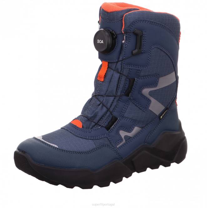 Superfit azul/laranja crianças e adolescentes rocket - bota com sistema de boa fit JFFX919