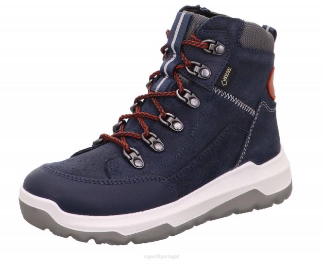 Superfit azul/laranja crianças e adolescentes space - bota com fecho de correr JFFX915