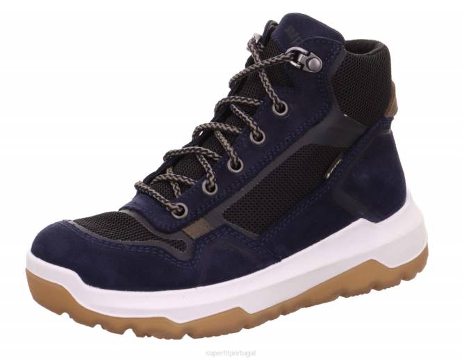 Superfit azul preto crianças e adolescentes space - bota com fecho de correr JFFX924