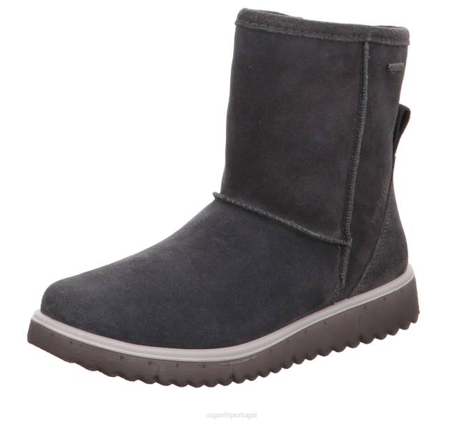 Superfit cinza crianças e adolescentes lora - bota com zíper JFFX913