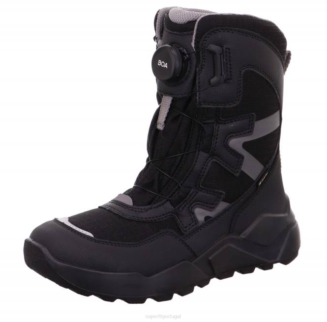 Superfit cinza escuro crianças e adolescentes rocket - bota com sistema de boa fit JFFX936
