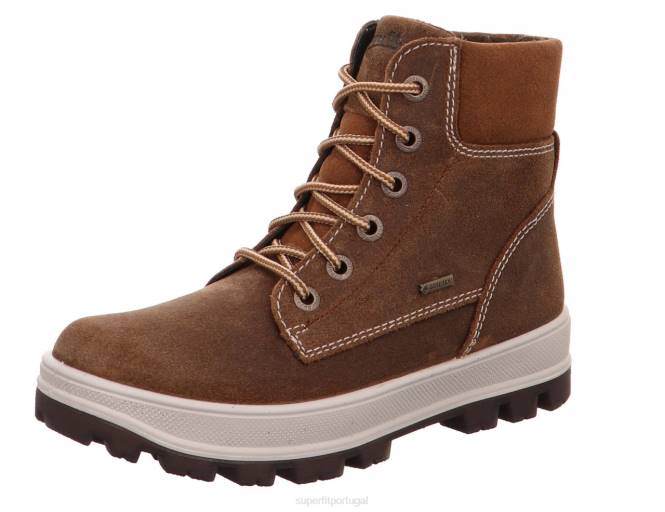 Superfit marrom crianças e adolescentes tedd - bota com cadarço JFFX910