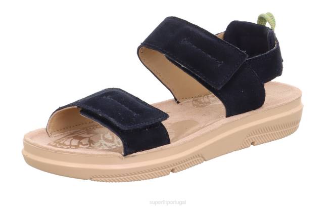 Superfit azul crianças e adolescentes paloma - sandália com fecho de velcro JFFX877