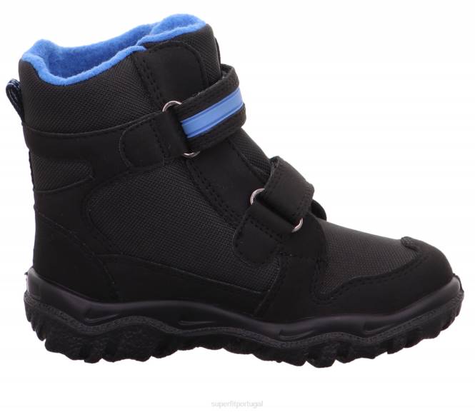 Superfit Preto Azul crianças husky - bota com fecho de velcro JFFX701