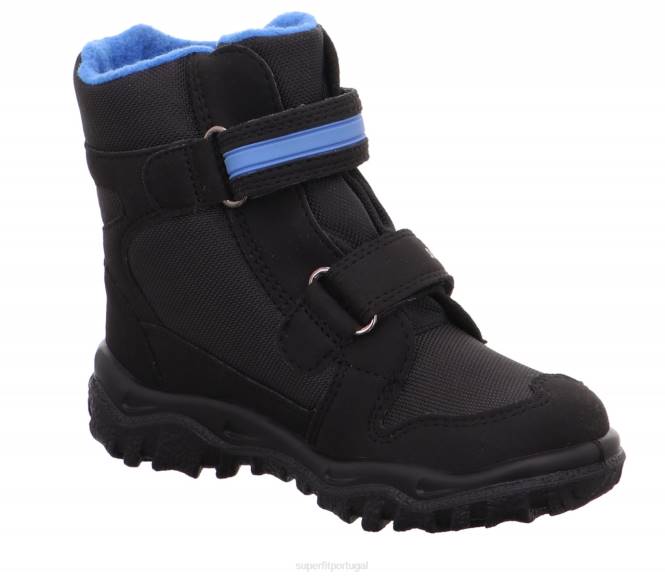 Superfit Preto Azul crianças husky - bota com fecho de velcro JFFX701