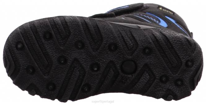 Superfit Preto Azul crianças husky - bota com fecho de velcro JFFX701