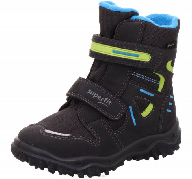 Superfit Preto Azul crianças husky - bota com fecho de velcro JFFX723