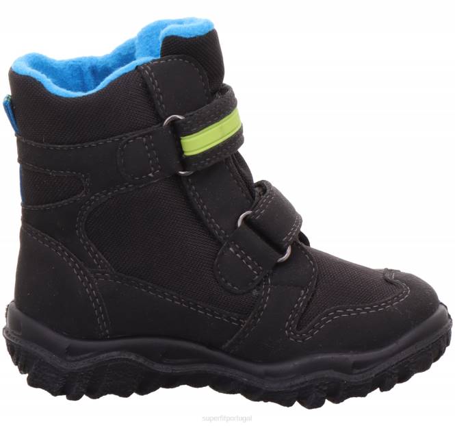 Superfit Preto Azul crianças husky - bota com fecho de velcro JFFX723